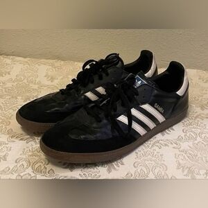 Adidas Samba Black Leather Sneakers Men 12